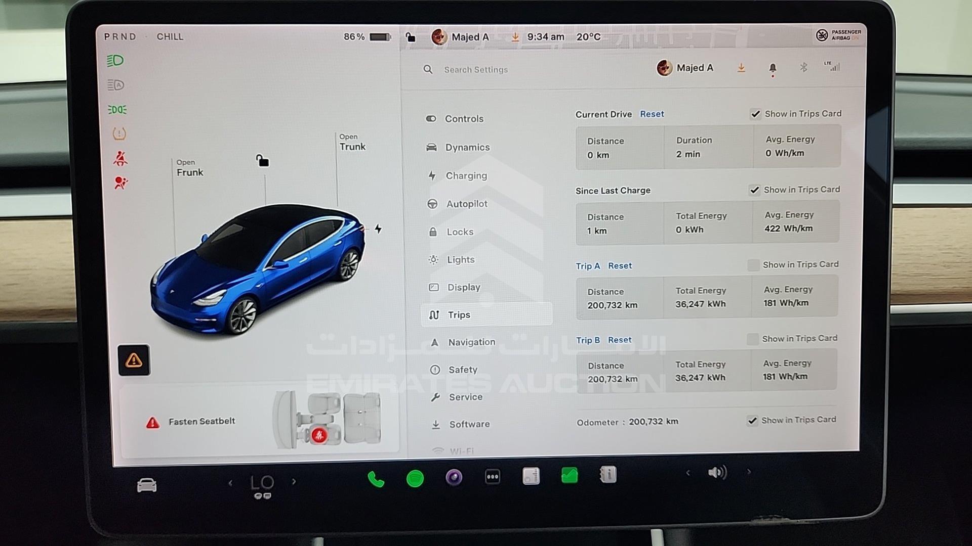 2020 TESLA MODEL 3 VIN: 5YJ3E7EB6LF655013