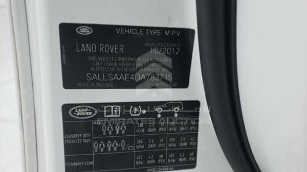 Range Rover Sport 2013 SALLSAAE4DA783715 Image 13