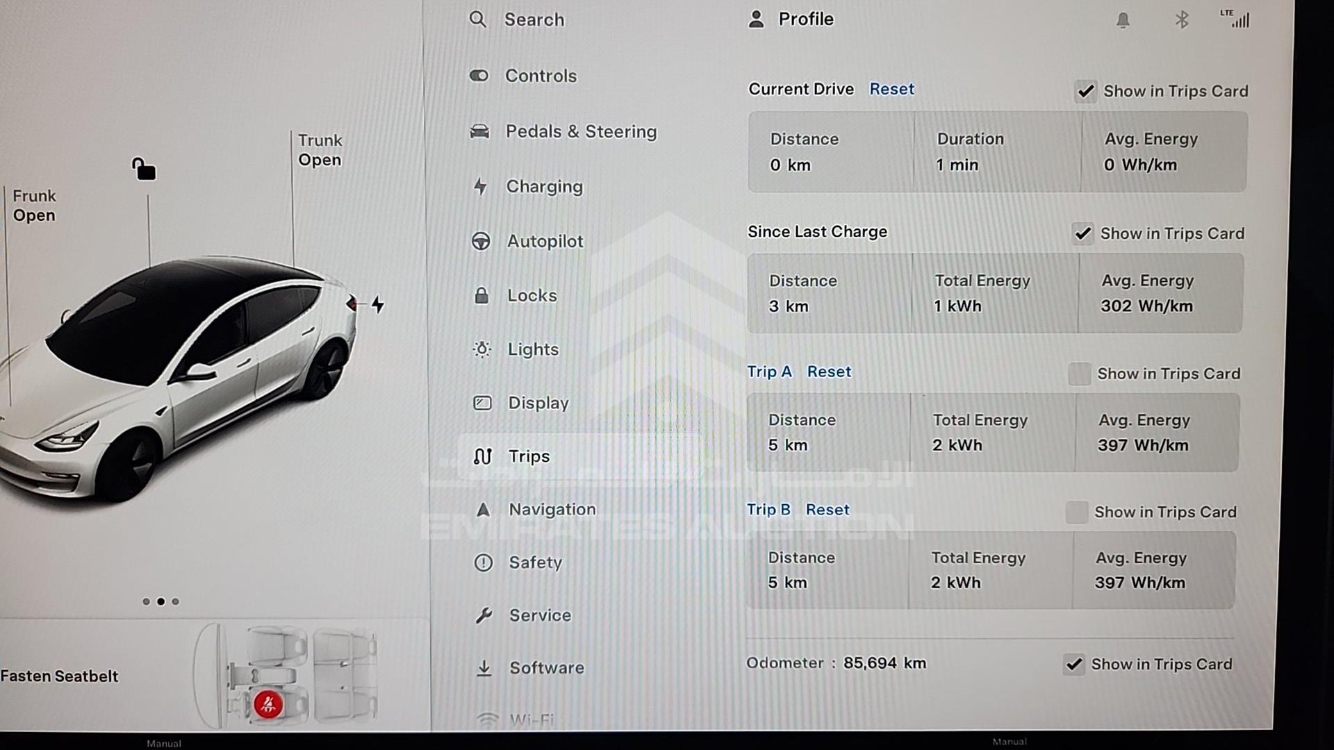 2023 TESLA MODEL 3 VIN: LRW3E7EK7PC688022