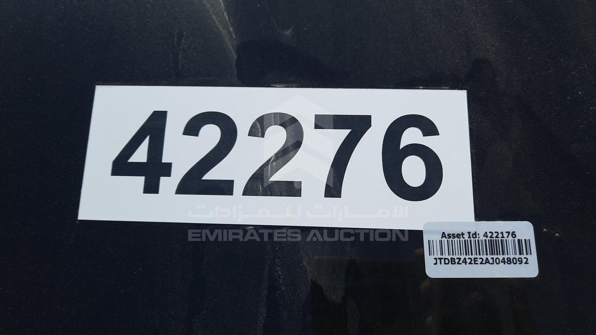 2010 TOYOTA COROLLA VIN: JTDBZ42E2AJ048092