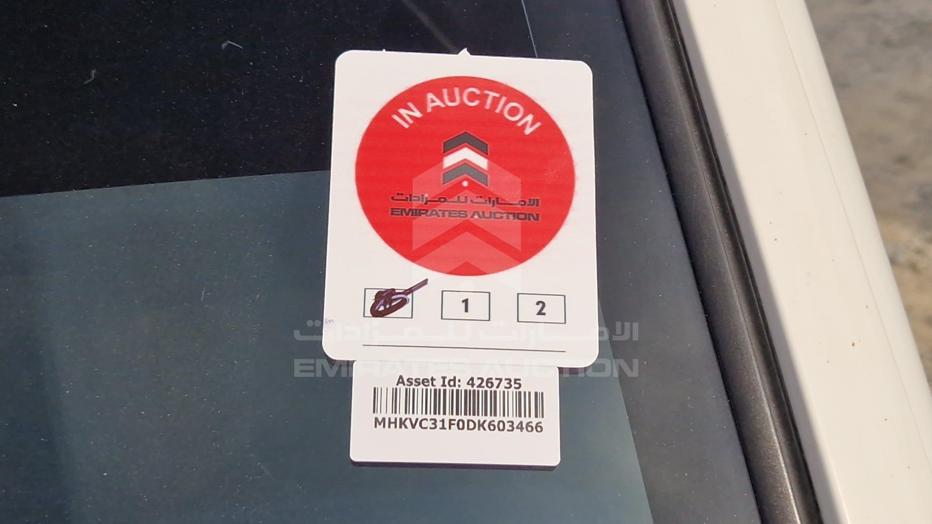 2013 DAIHATSU GRAN MAX VIN: MHKVC31F0DK603466