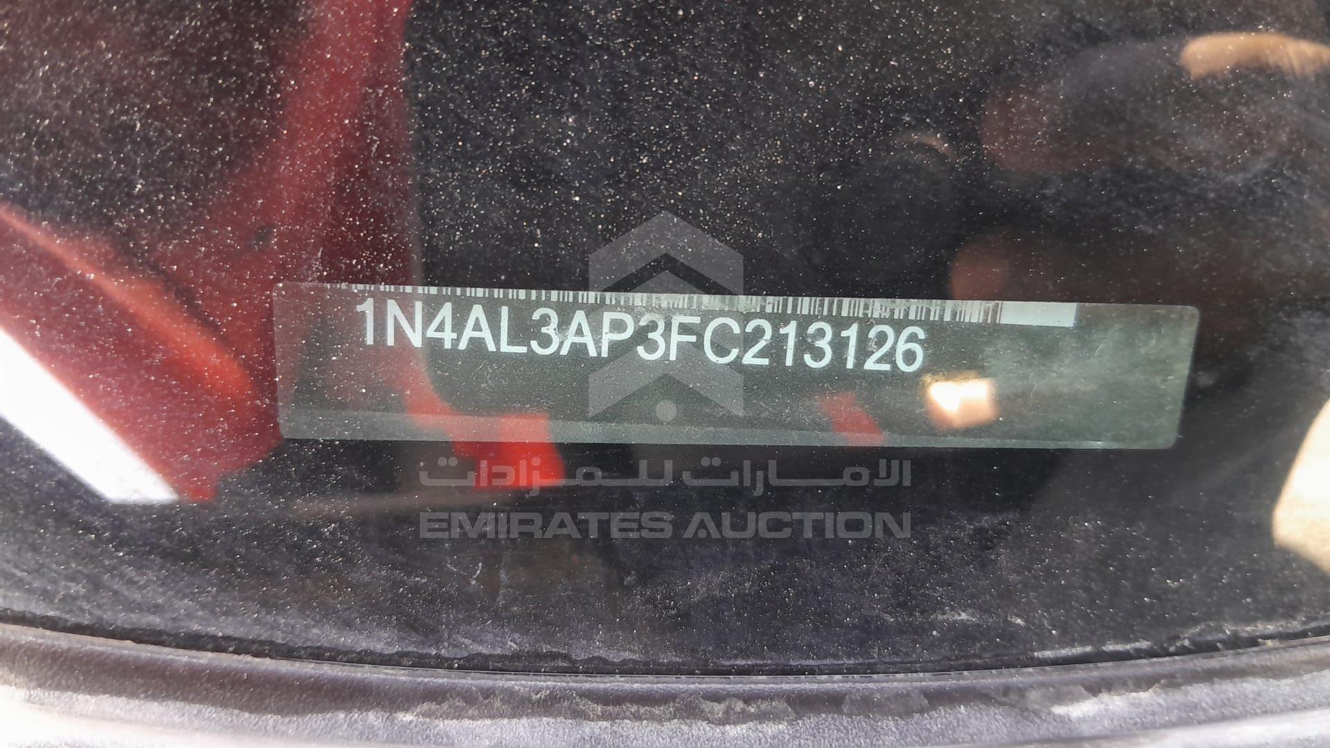 2015 NISSAN ALTIMA VIN: 1N4AL3AP3FC213126