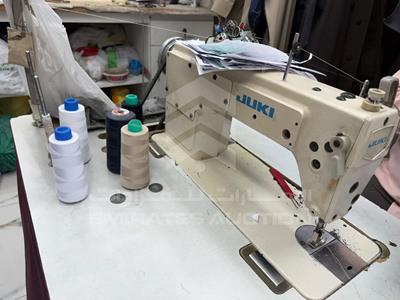 Fabric roll + sewing machines + office furniture + miscellaneous items - #667889