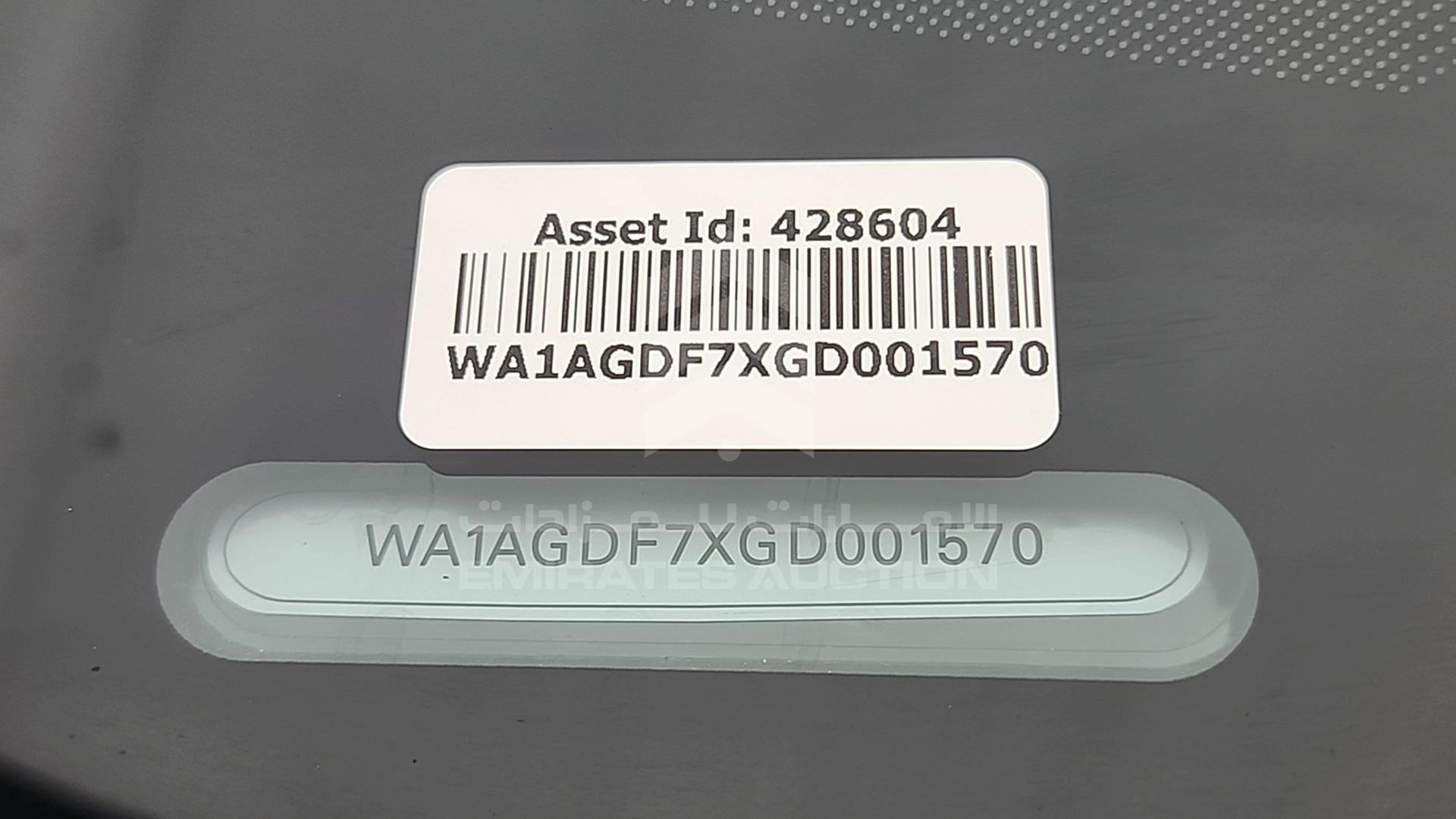 2016 AUDI Q7 VIN: WA1AGDF7XGD001570