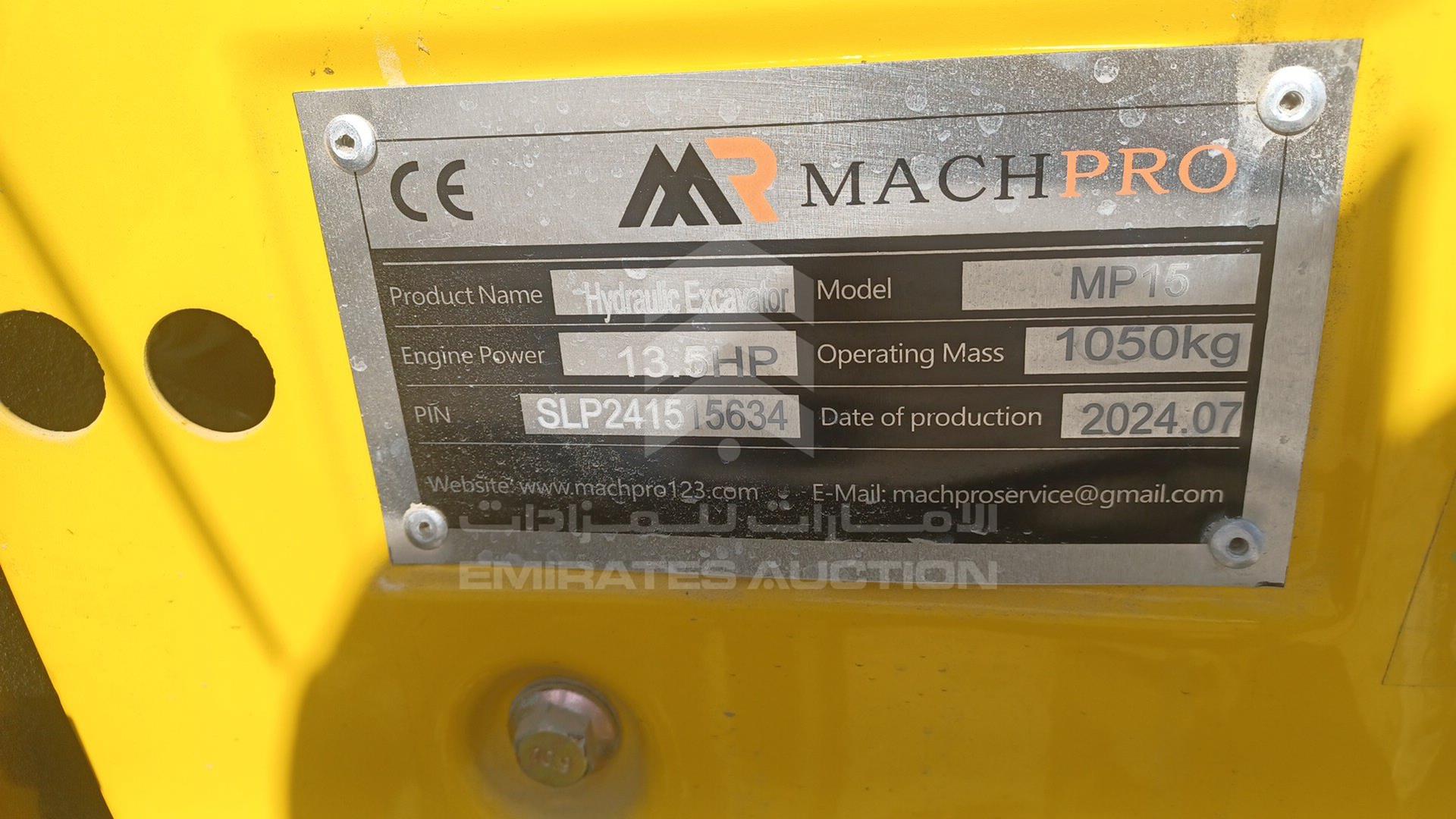 2024 EXCAVATOR --- VIN: SLP241515634