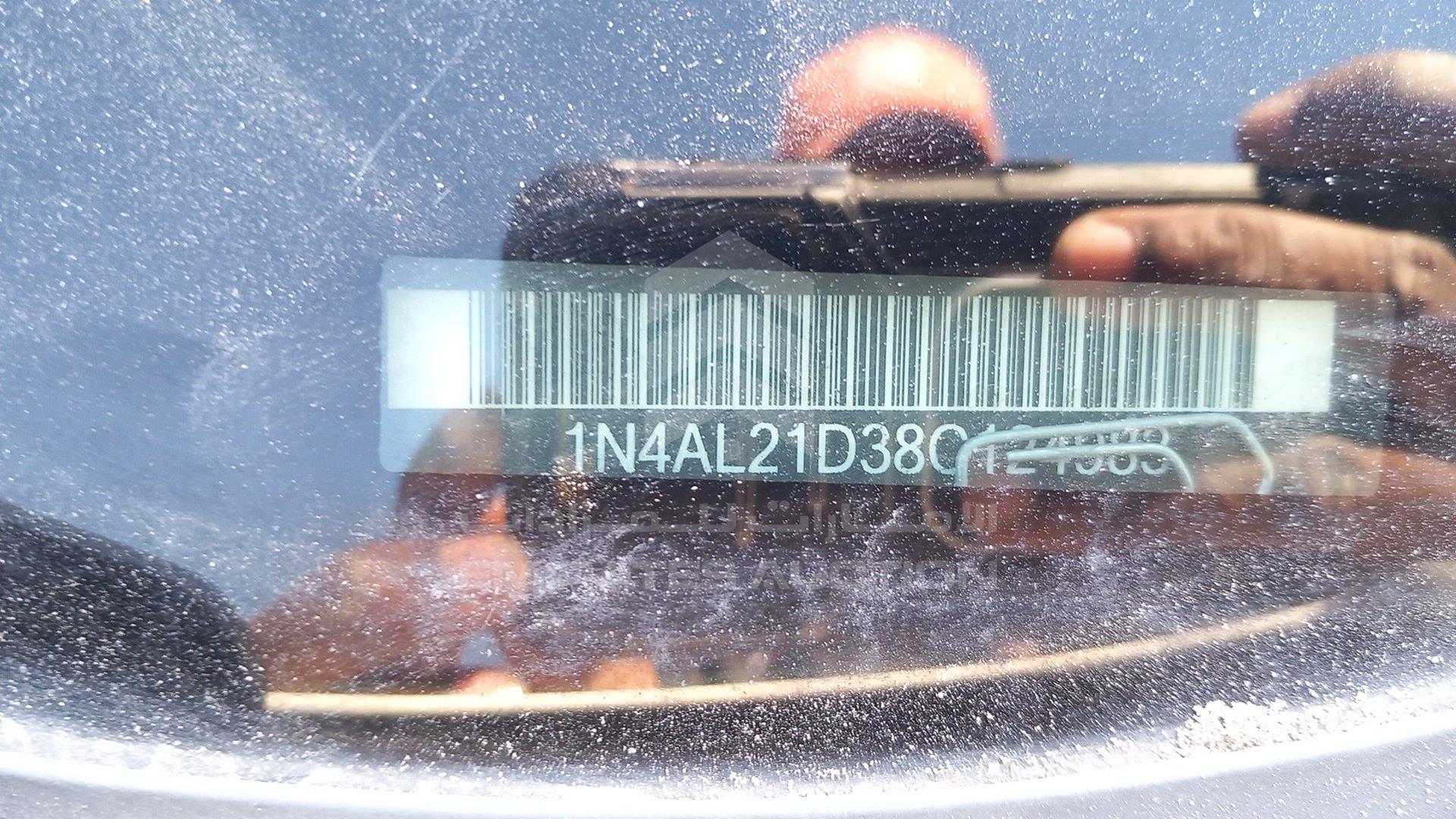 2008 NISSAN ALTIMA VIN: 1N4AL21D38C124983