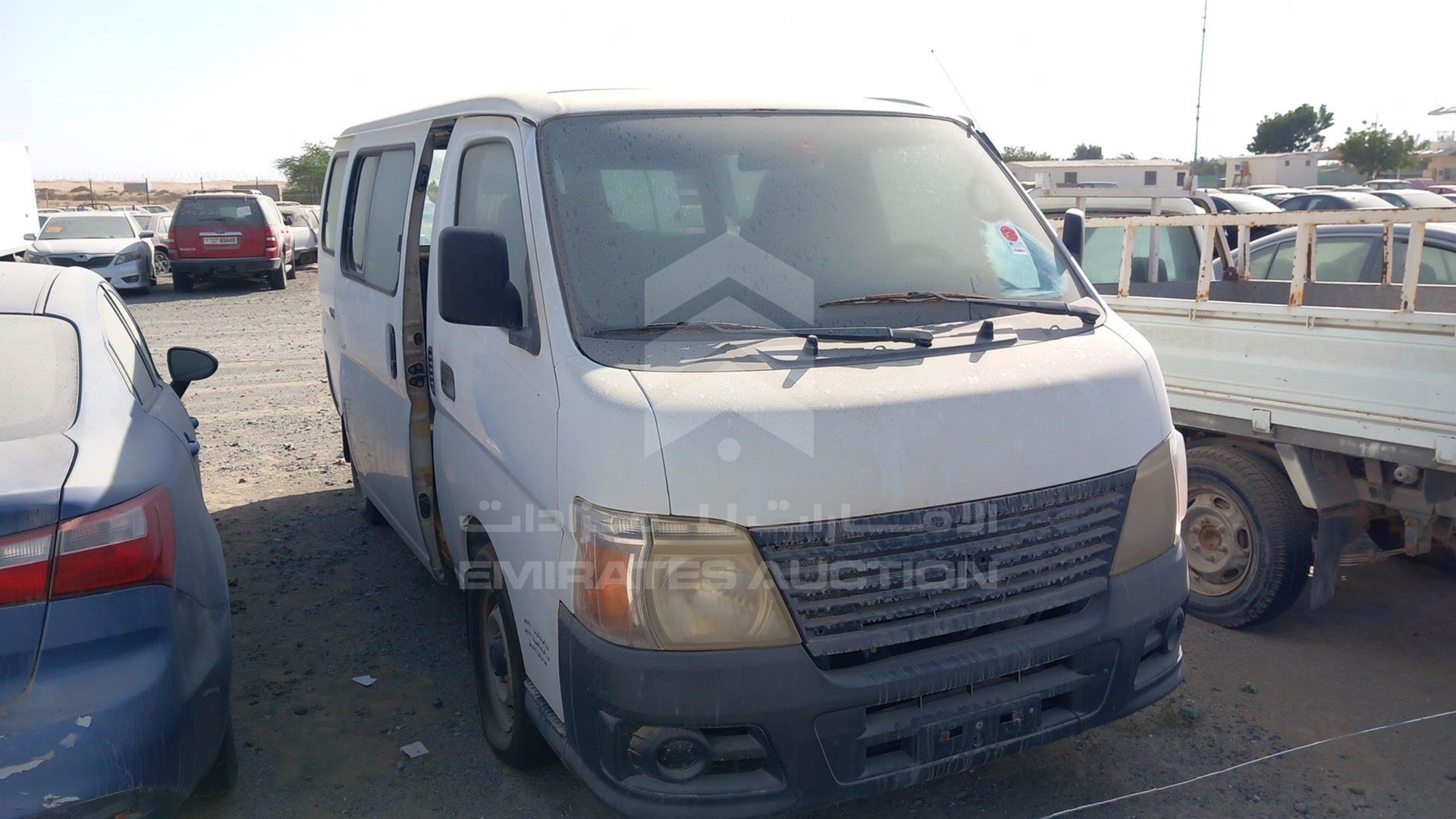 2008 NISSAN URVAN VIN: JN6AE54S78X005209
