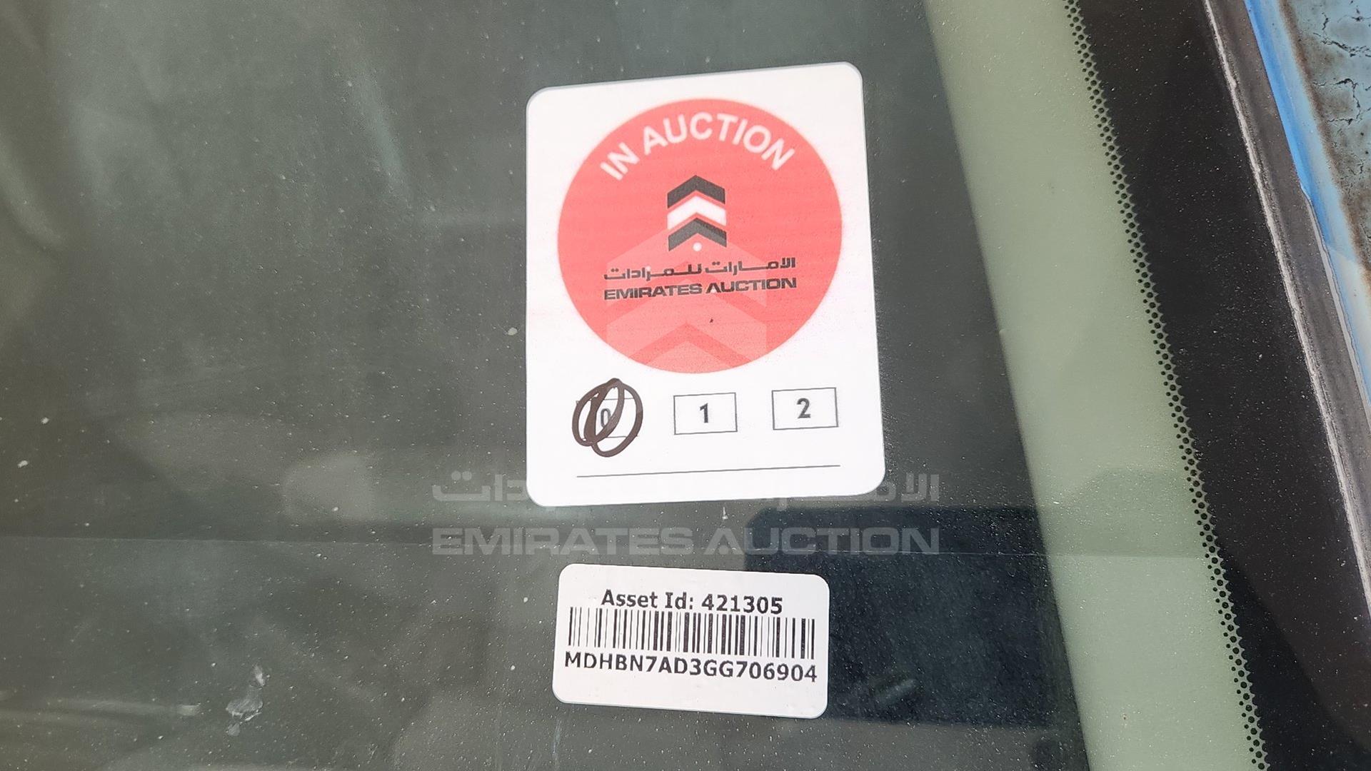 2016 NISSAN SUNNY VIN: MDHBN7AD3GG706904