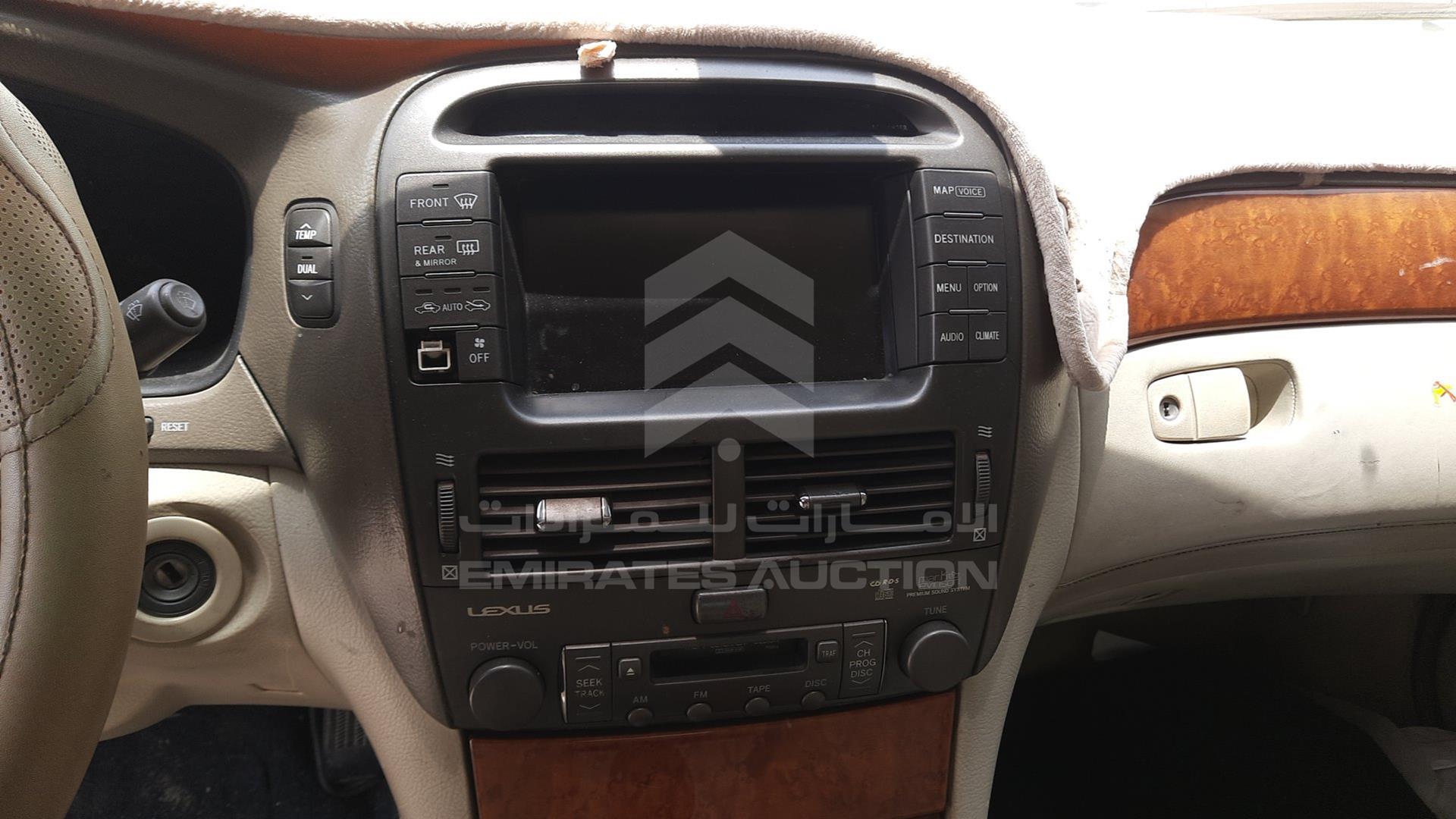 2001 LEXUS LS 430 VIN: JTHBN30F310037382