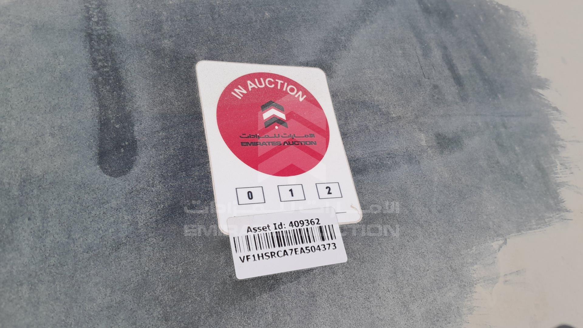 2014 RENAULT DUSTER VIN: VF1HSRCA7EA504373