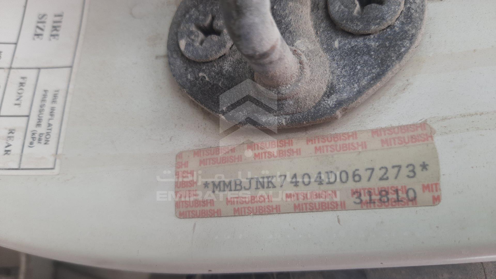 2004 MITSUBISHI L 200 VIN: MMBJNK7404D067273