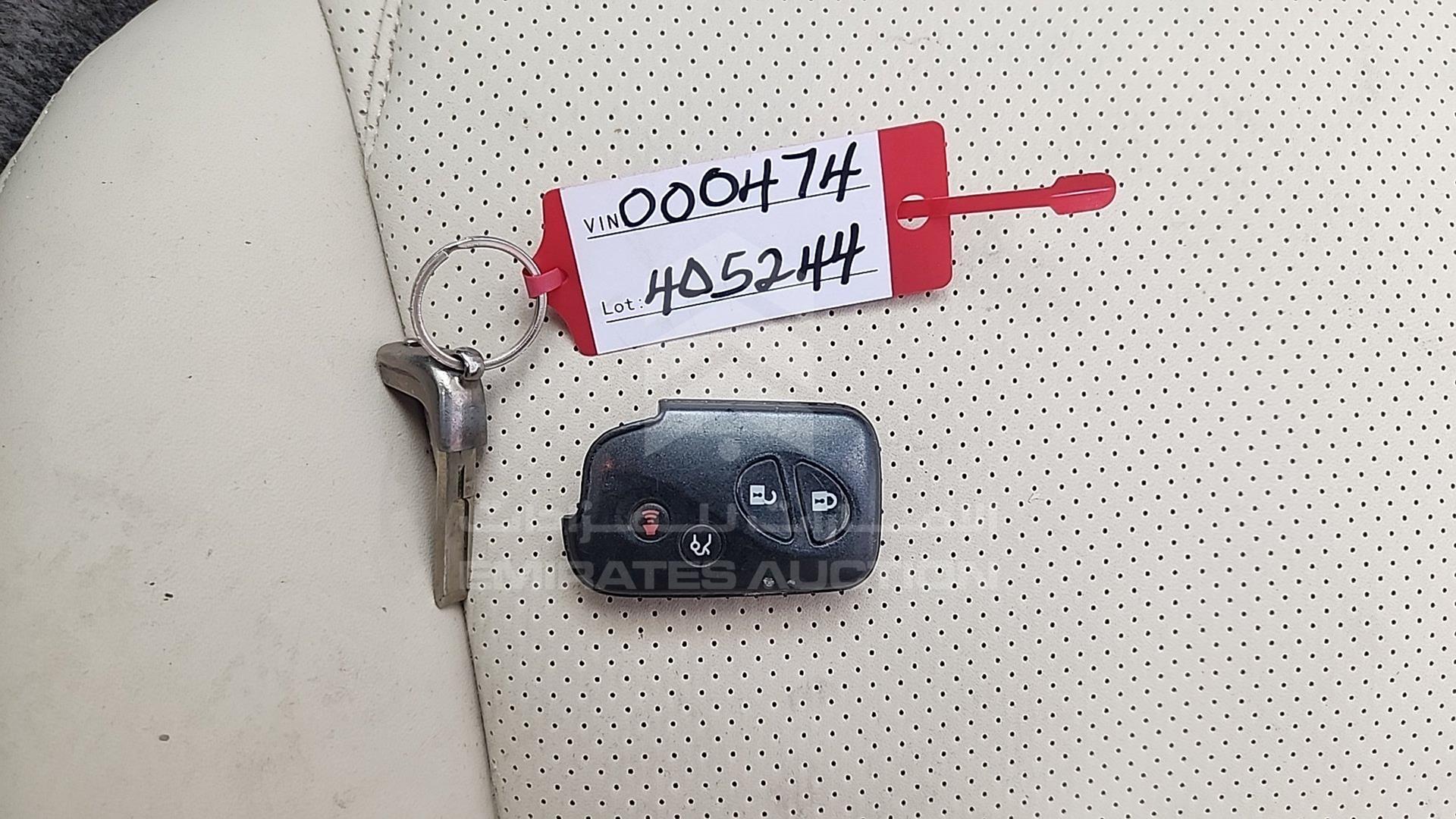 2010 LEXUS IS300 VIN: JTHBG2625A5000474