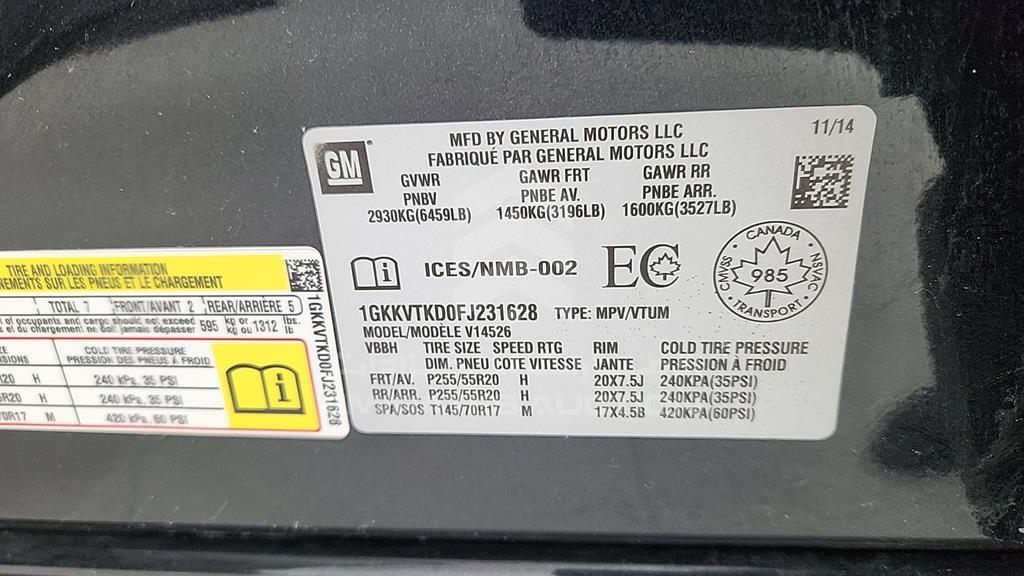 1GKKVTKD0FJ231628 - 2015 GMC ACADIA - #526973