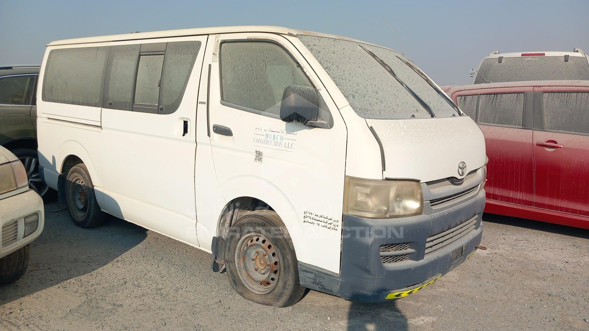 2009 TOYOTA HIACE VIN: JTGJX02P395008493