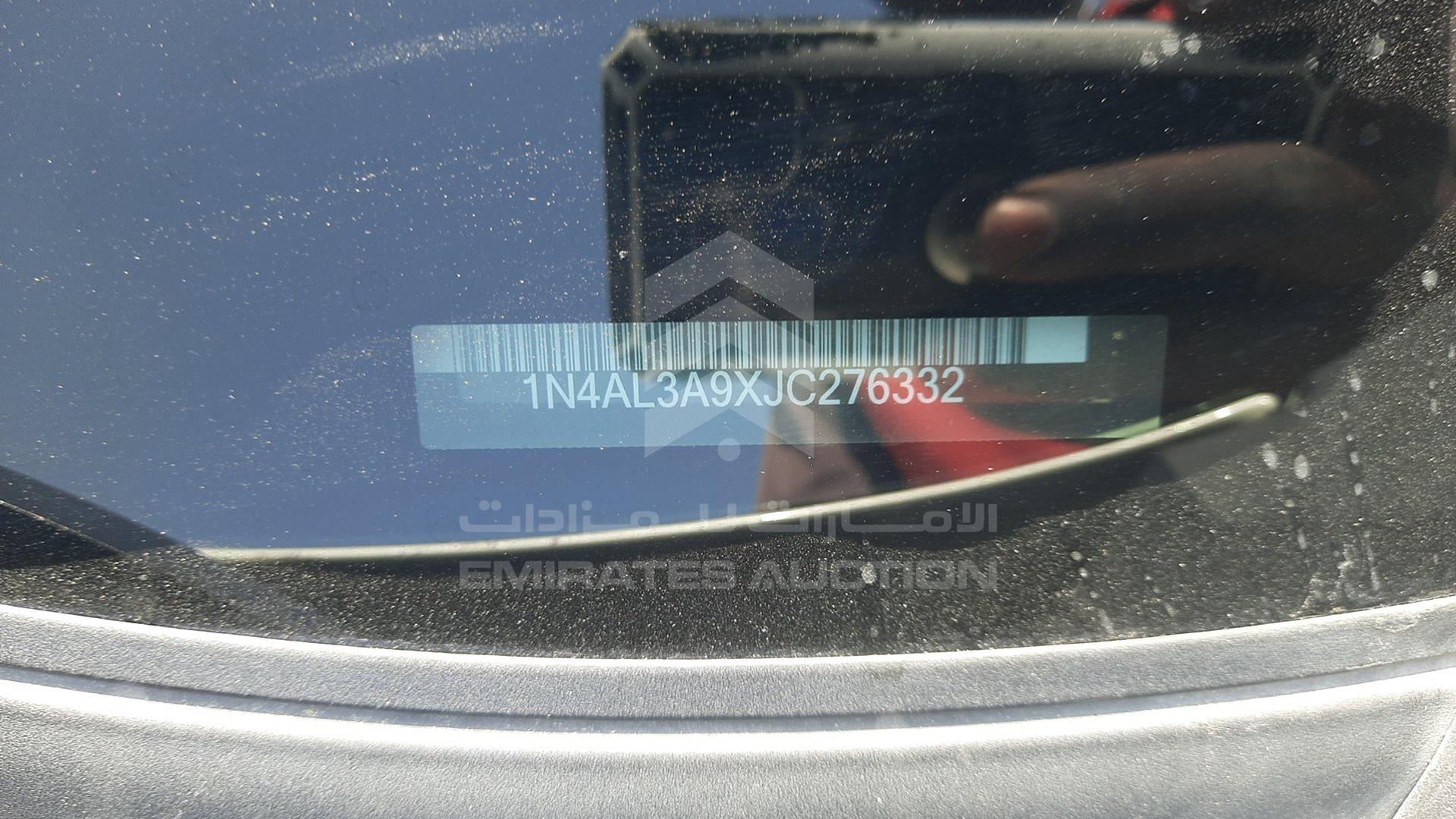 2018 NISSAN ALTIMA VIN: 1N4AL3A9XJC276332