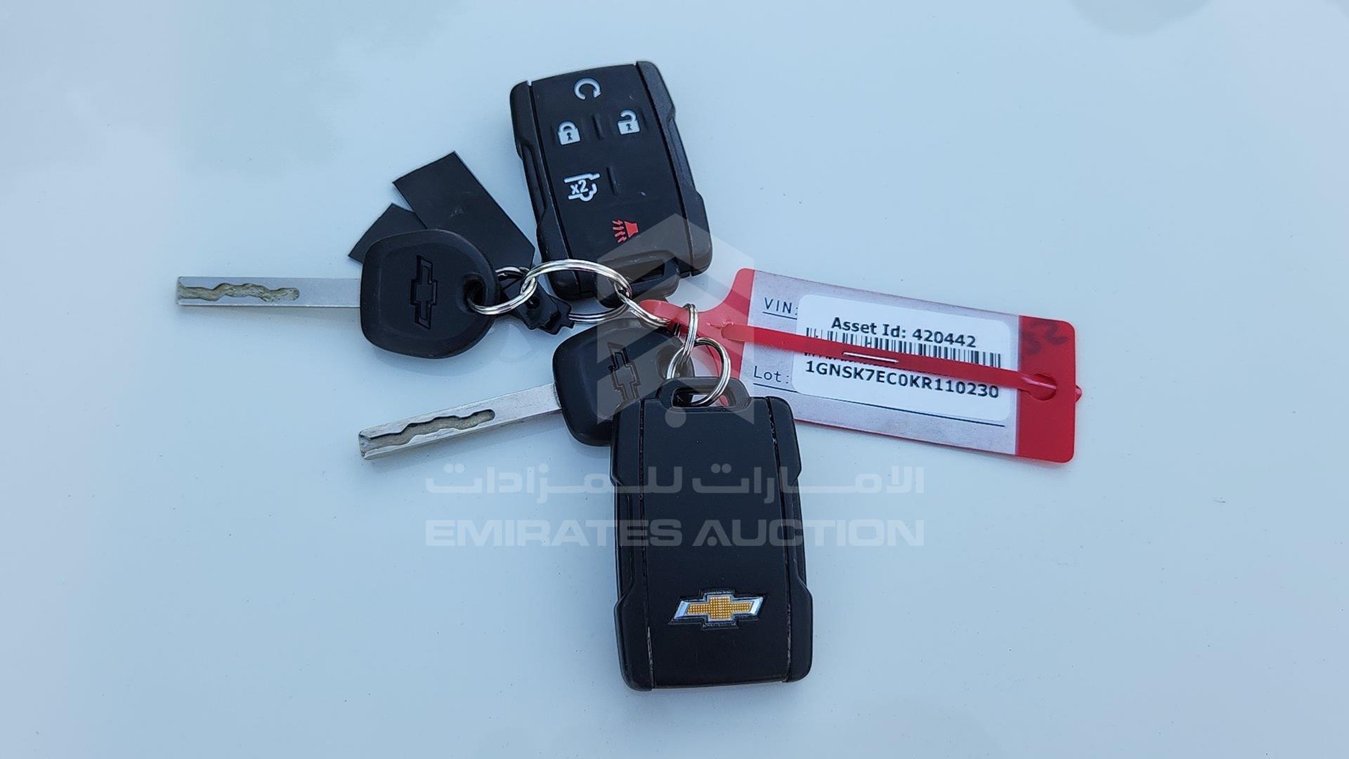 2019 CHEVROLET TAHOE VIN: 1GNSK7EC0KR110230