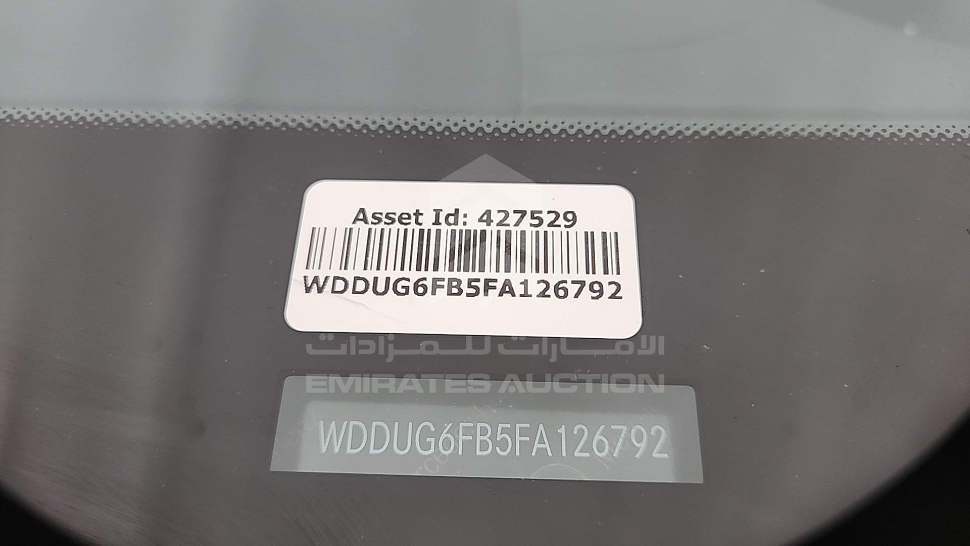 2015 MERCEDES S 400 VIN: WDDUG6FB5FA126792