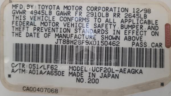 Lexus LS400 1999 JT8BH28F9X0150462 Image 24