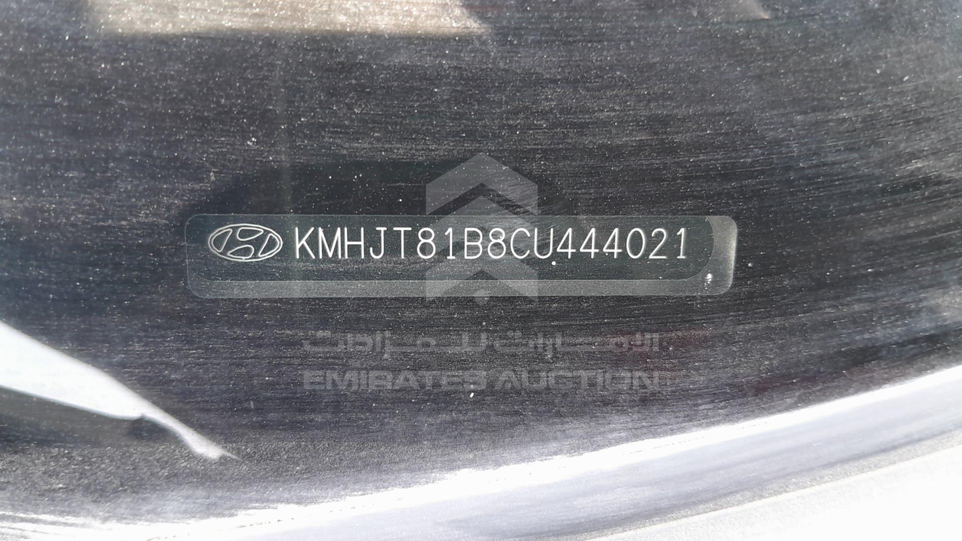 2012 HYUNDAI TUCSON VIN: KMHJT81B8CU444021