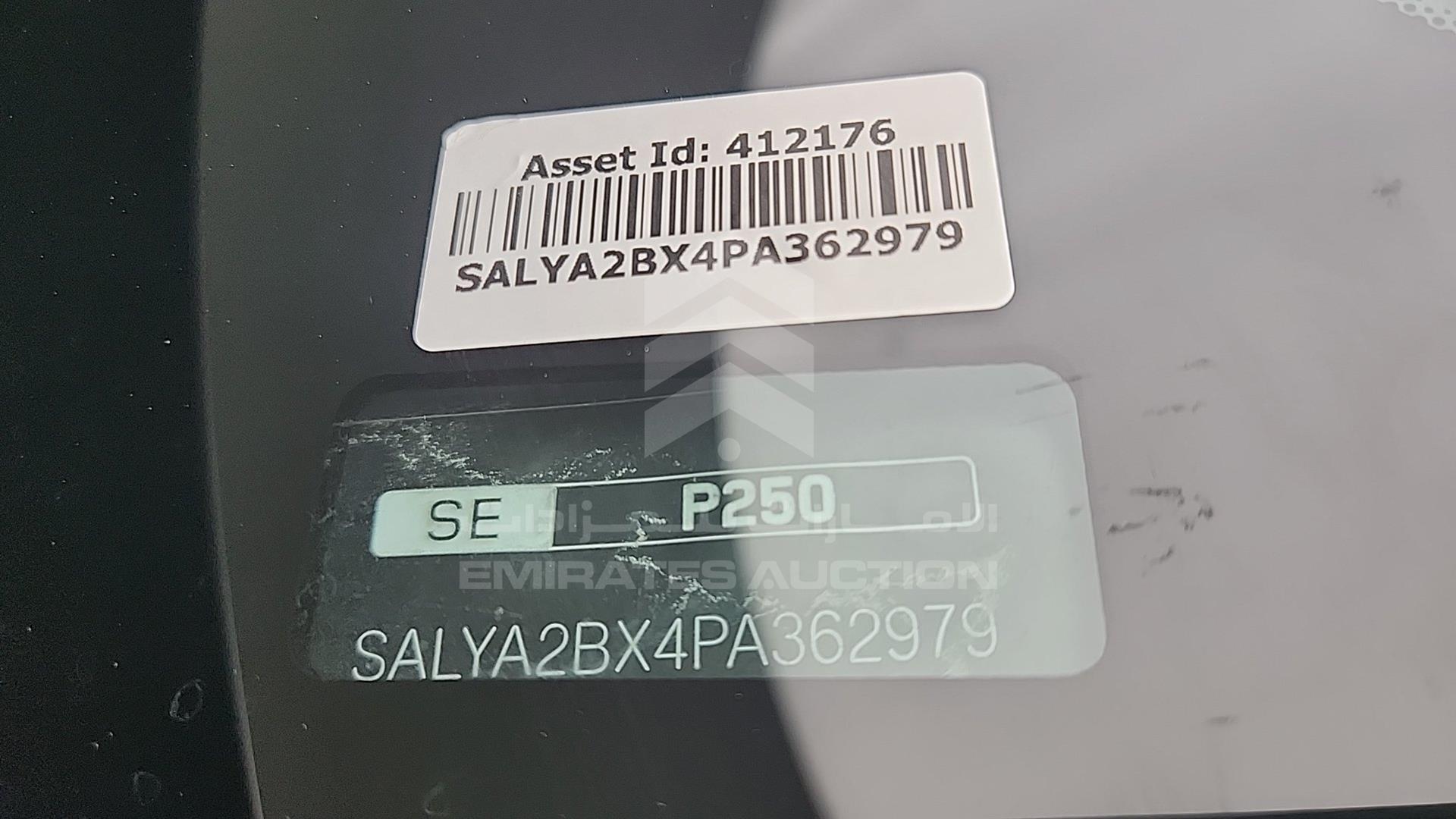 2023 RANGE ROVER VELAR VIN: SALYA2BX4PA362979