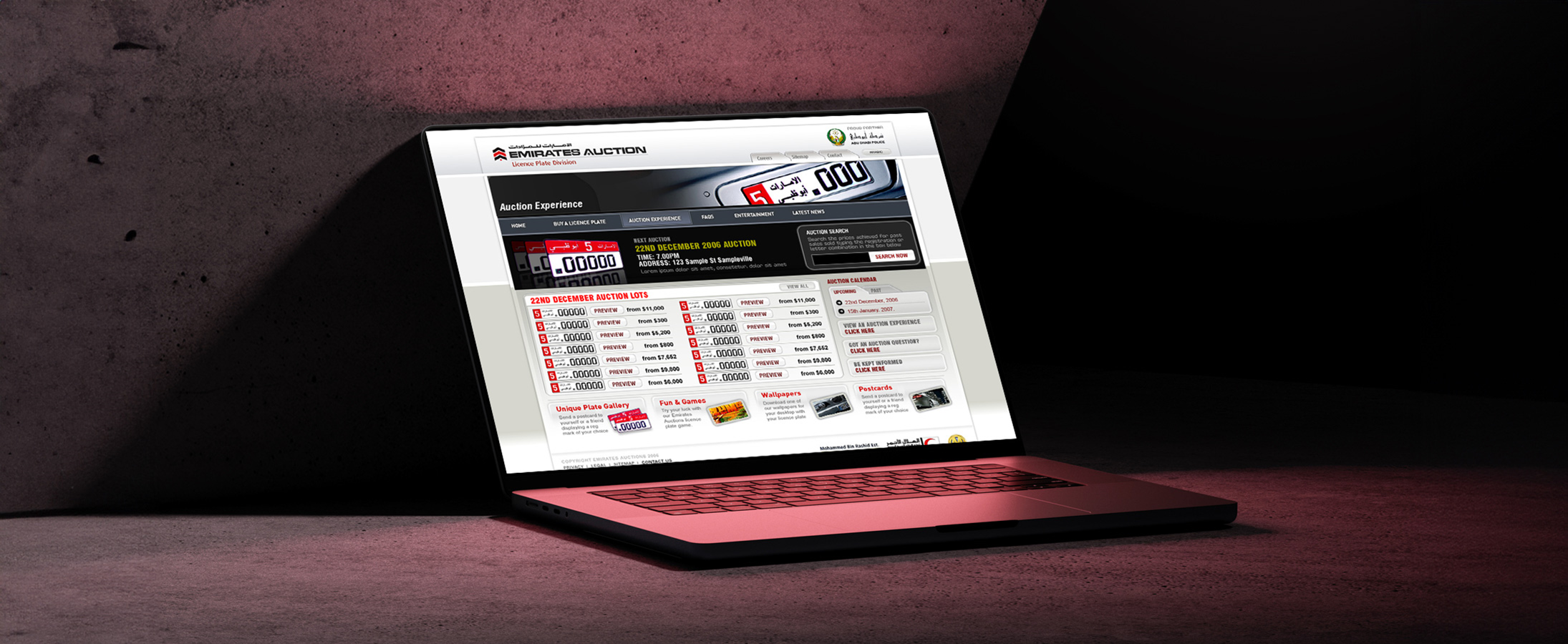 The First Online Auction for Selling Number Plates