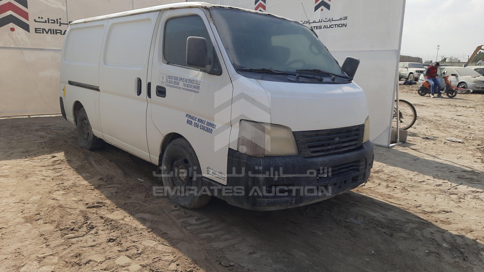 2004 NISSAN URVAN VIN: JN6FE52S94X406652