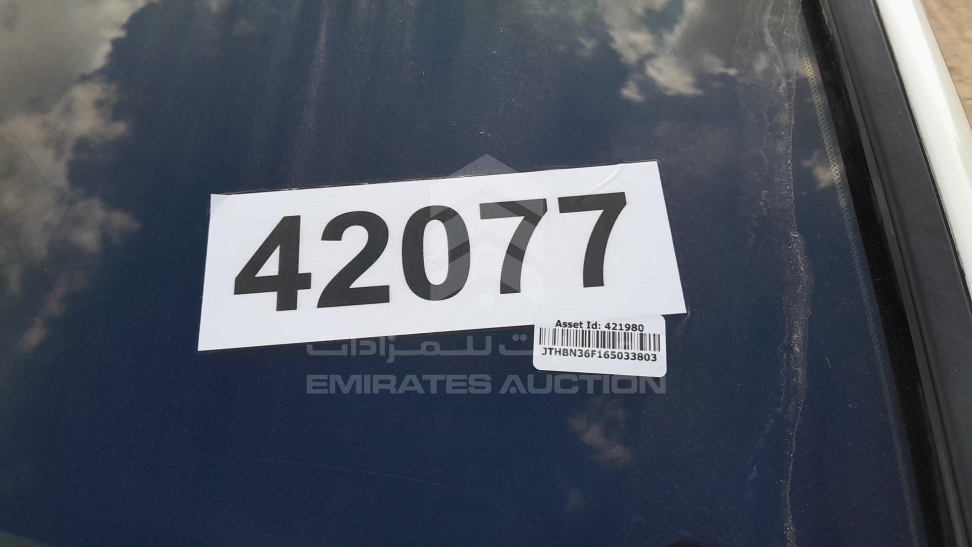 2006 LEXUS LS 430 VIN: JTHBN36F165033803