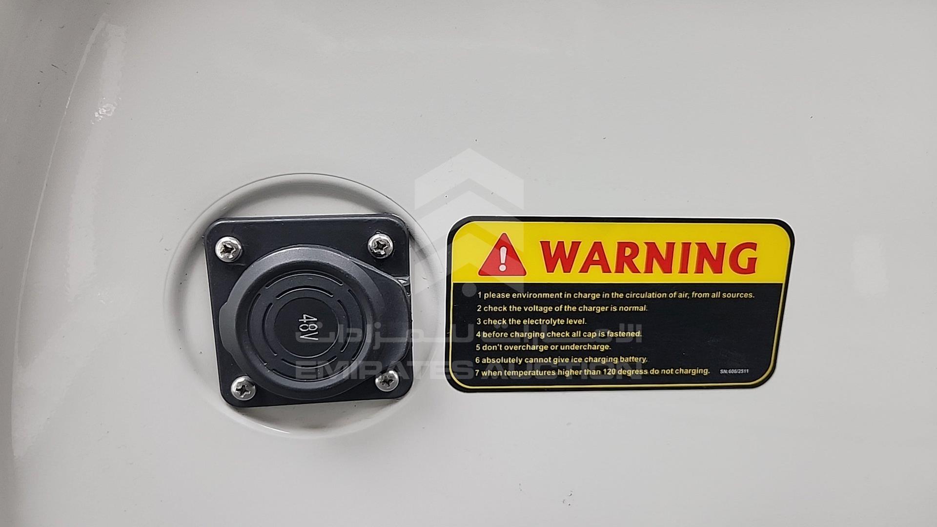 2022 GOLF CART ELECTRIC VIN: H011833