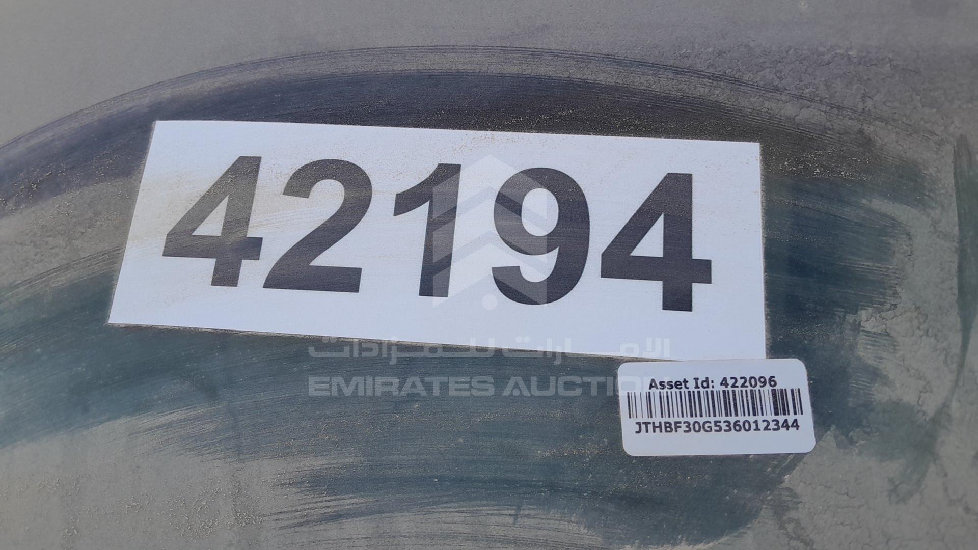 2003 LEXUS ES 300 VIN: JTHBF30G536012344
