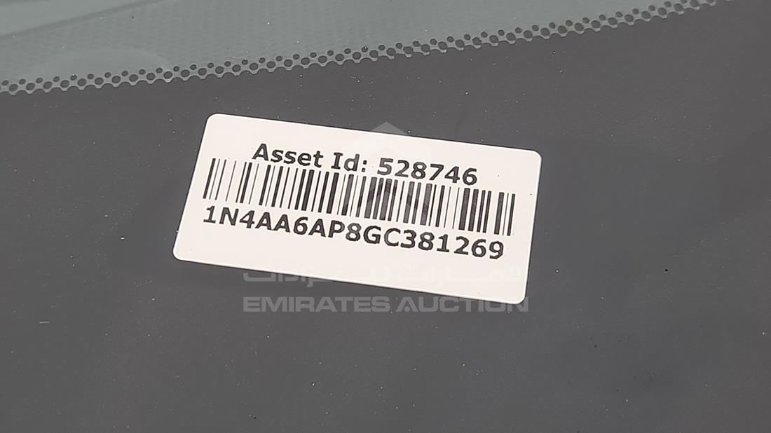 2016 Nissan Maxima — VIN on Frame — Photo 4