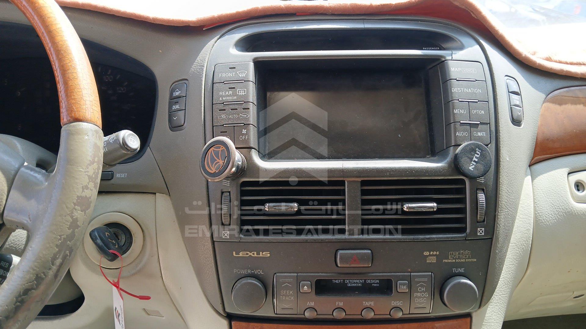 2001 LEXUS LS 430 VIN: JTHBN30F710030502