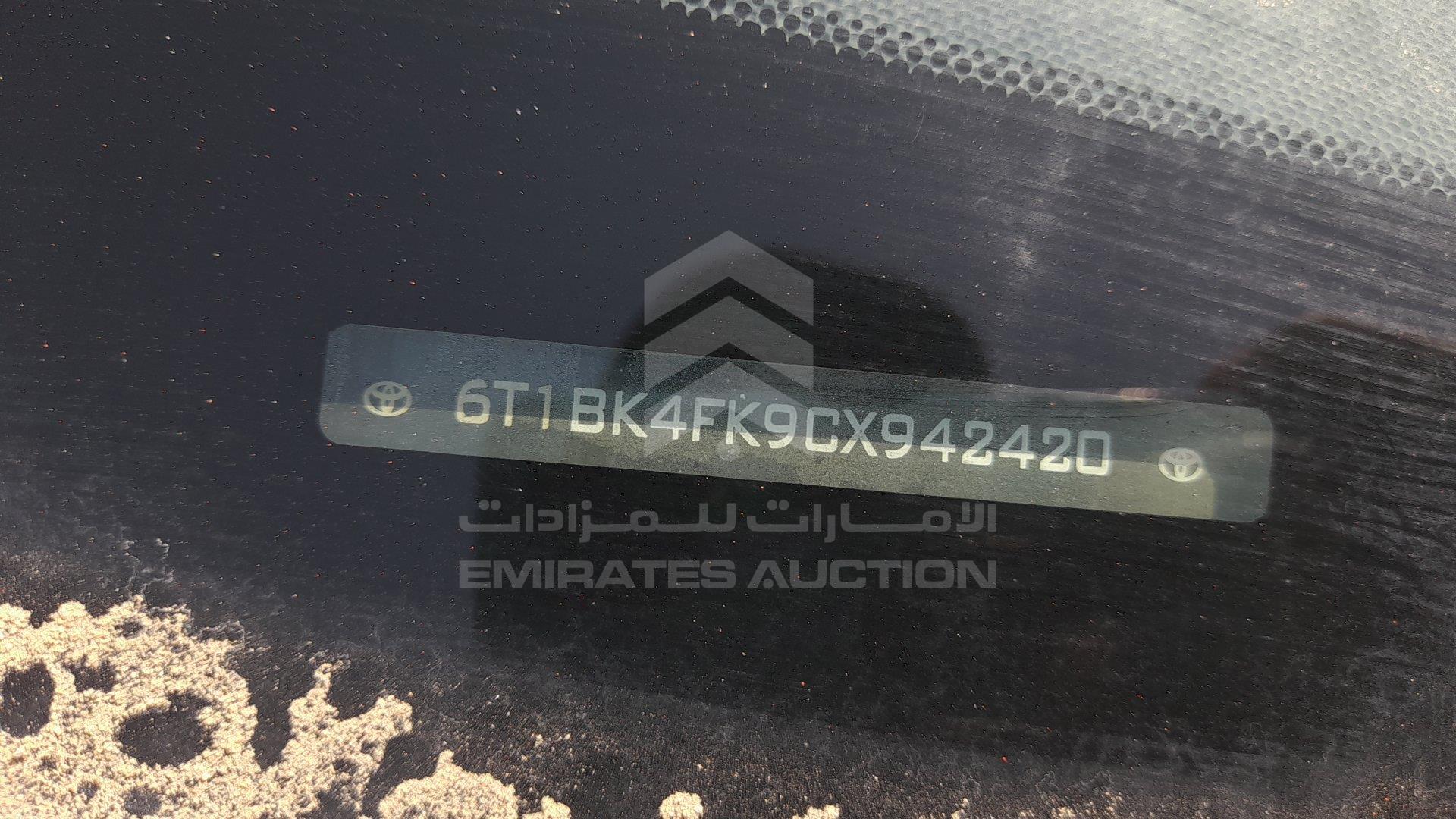 6T1BK4FK9CX942420 - 2012 Toyota Aurion - #354683