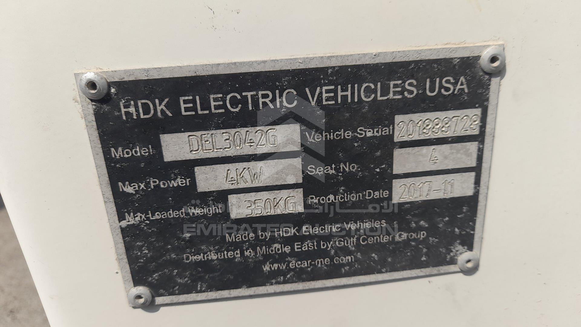 0 ELECTRIC VEHICLE --- VIN: 201888728