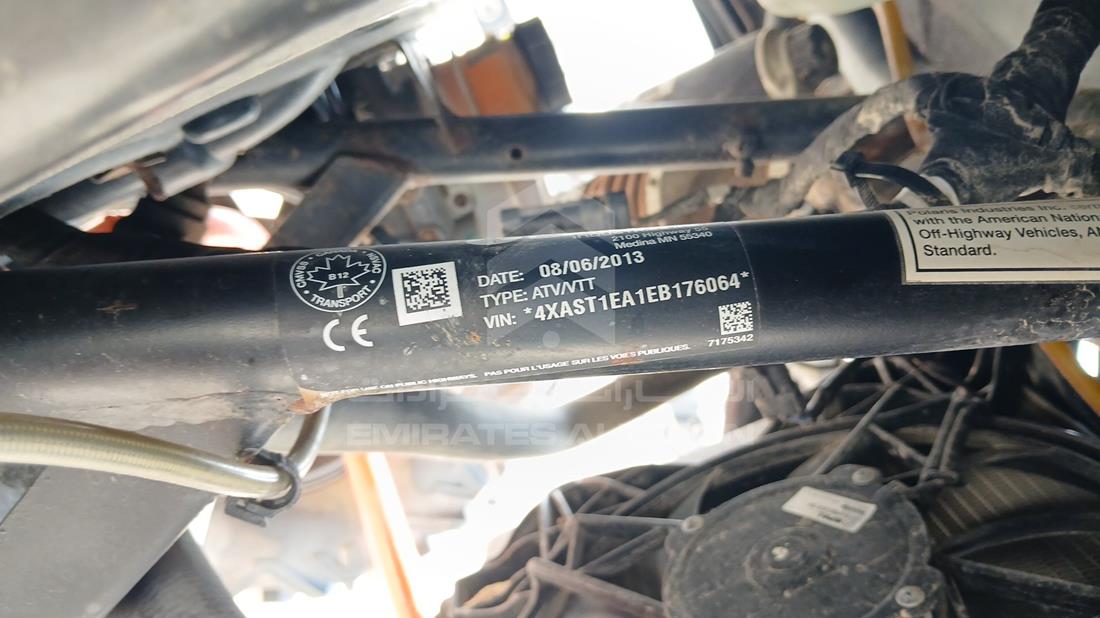 2013 Polaris RZR 1000CC — VIN on Frame — Photo 3
