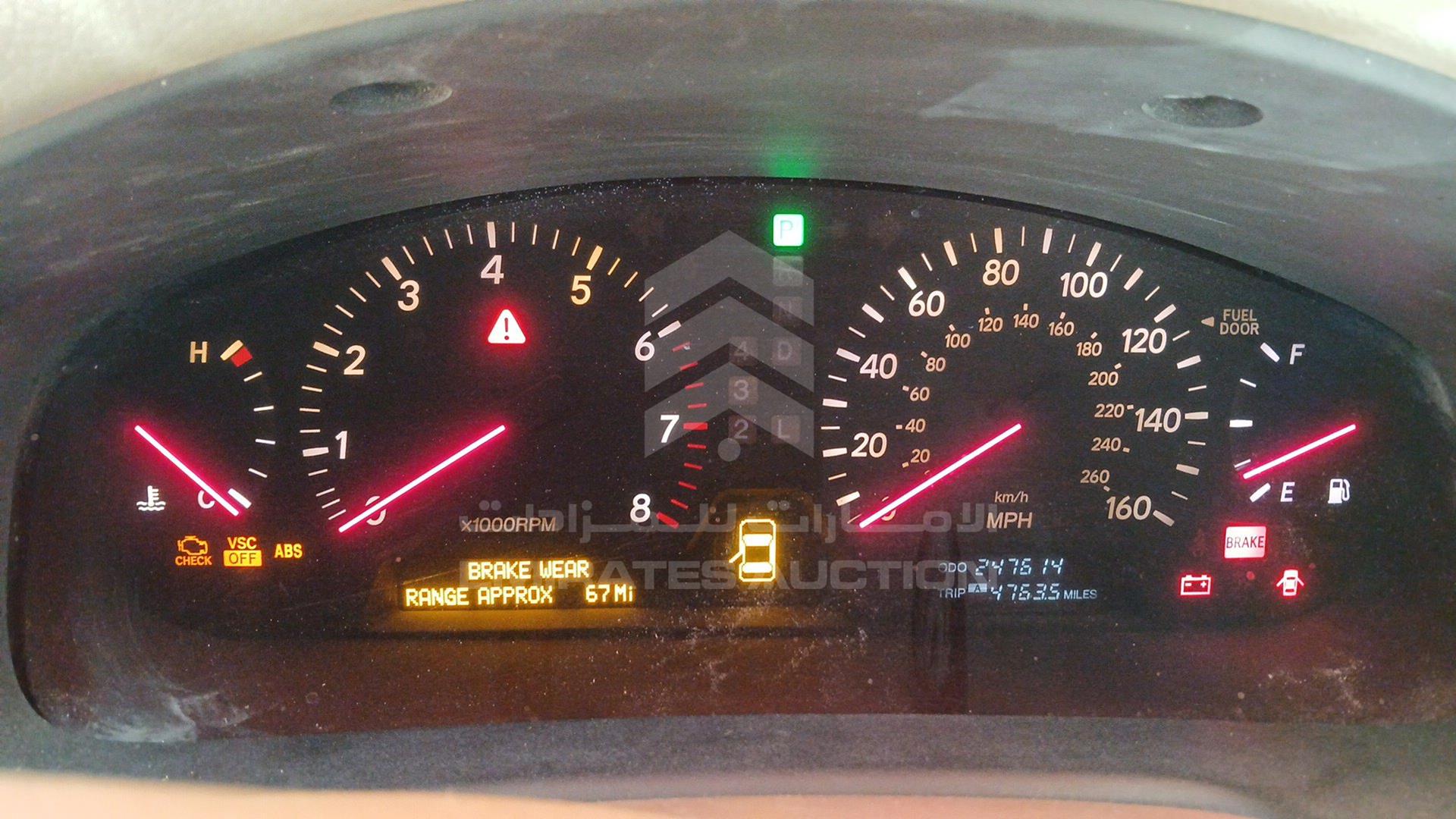 2001 LEXUS LS 430 VIN: JTHBN30F710030502