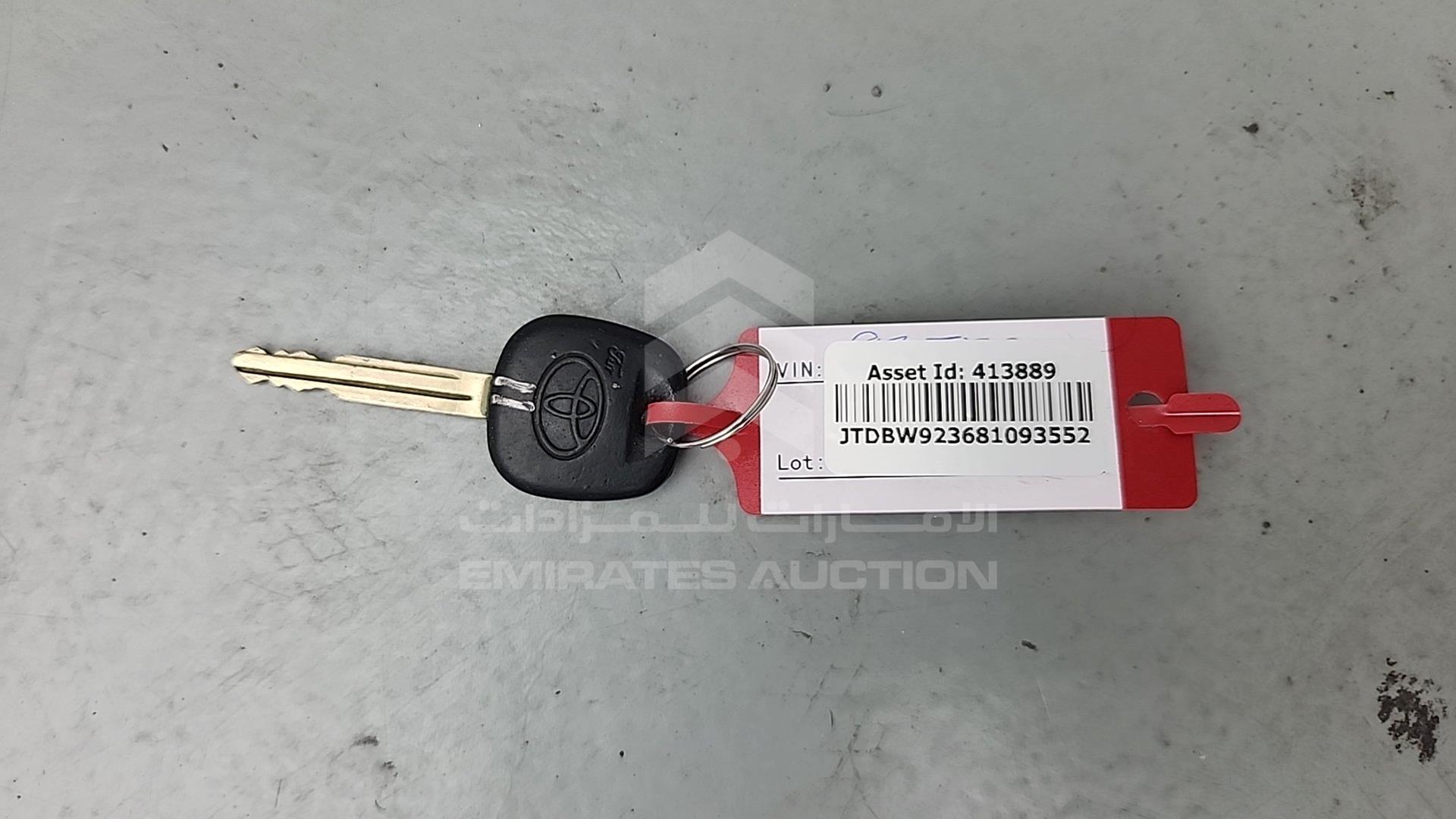 2008 TOYOTA YARIS VIN: JTDBW923681093552
