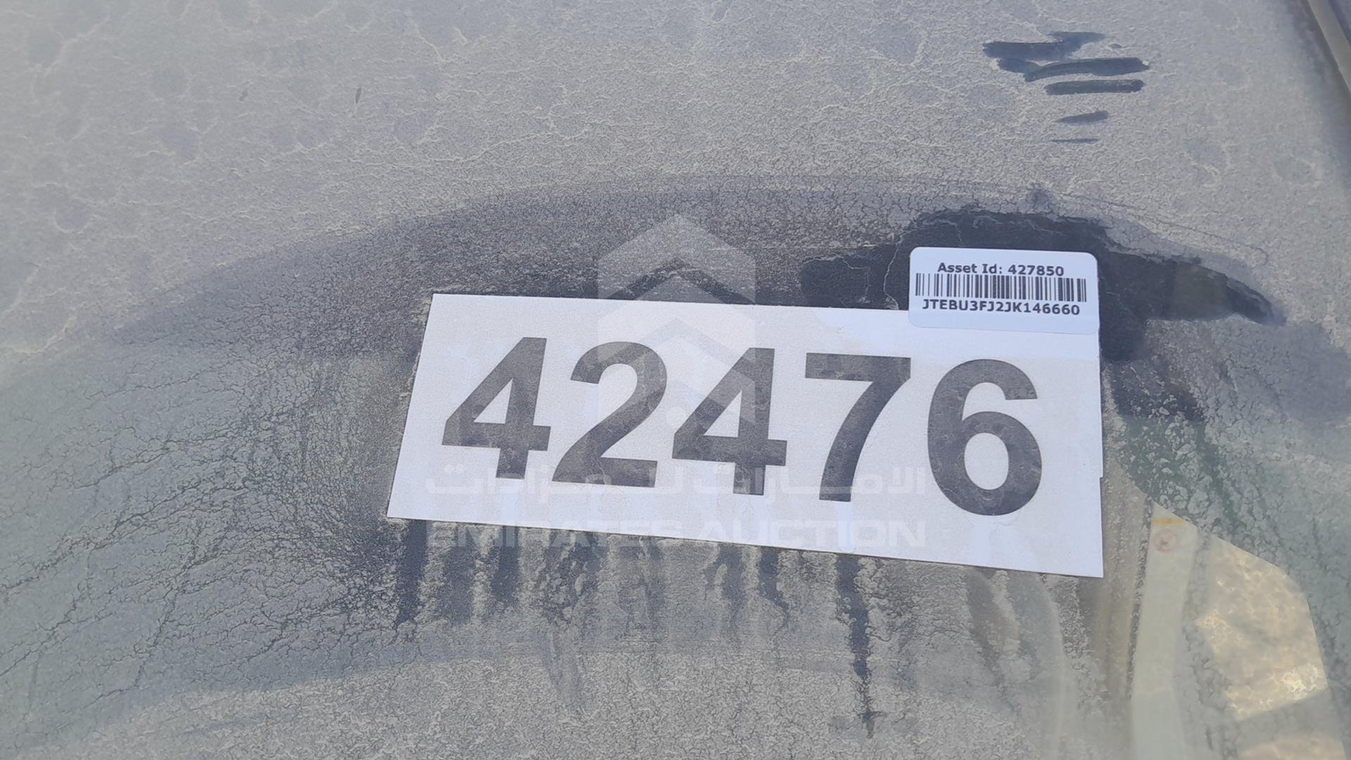 2018 TOYOTA PRADO VIN: JTEBU3FJ2JK146660