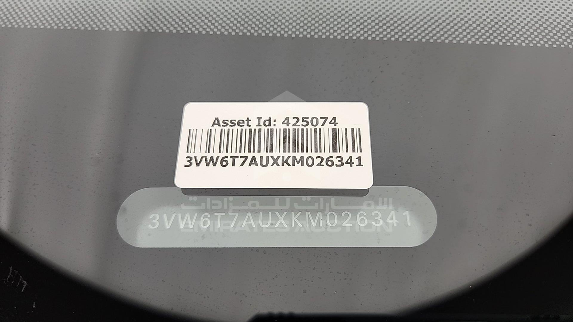 2019 VOLKSWAGEN GOLF VIN: 3VW6T7AUXKM026341