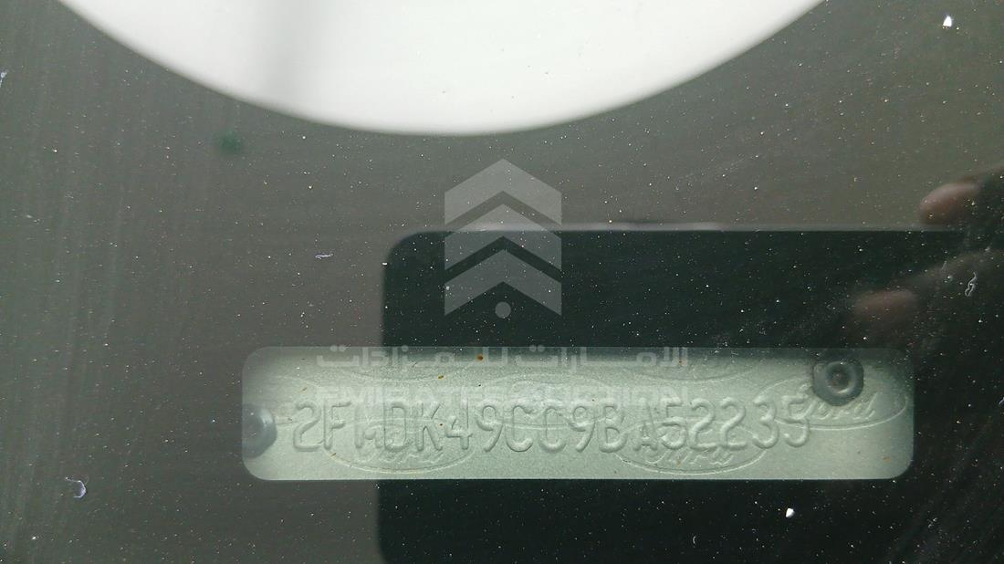 فورد ايدج 2009 — رقم الشاسيه على الهيكل — صورة 3