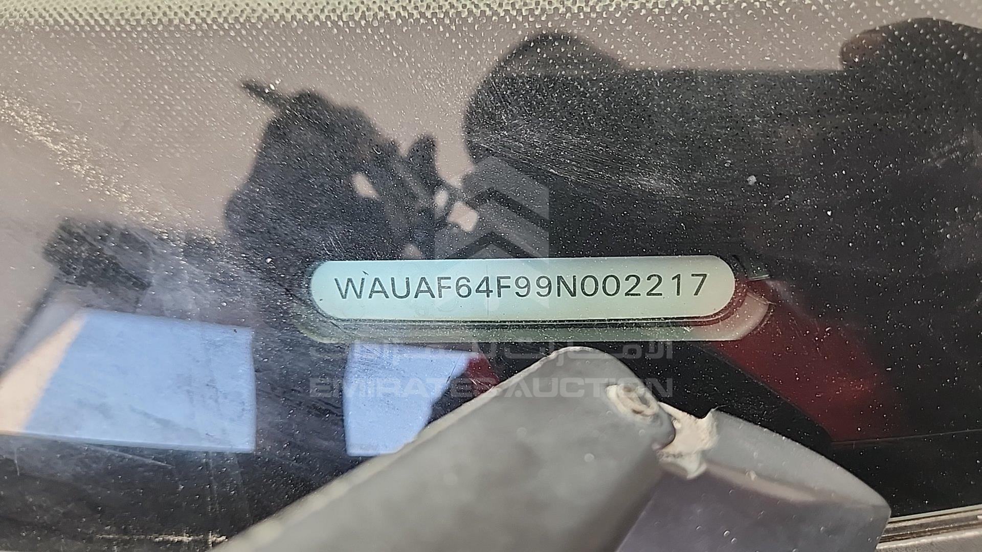 2009 AUDI A6 VIN: WAUAF64F99N002217