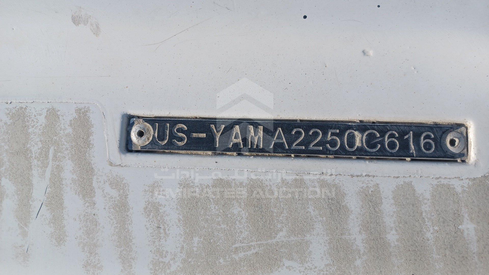 2016 JET SKI + TROLLEY YAMAHA VIN: USYAMA2250C616