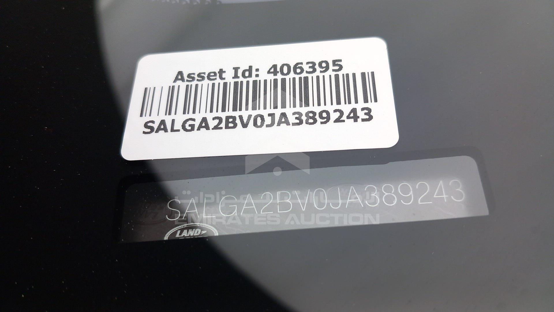 2018 RANGE ROVER HSE VIN: SALGA2BV0JA389243