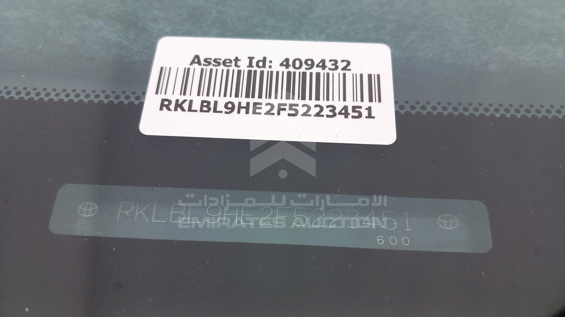 2015 TOYOTA COROLLA VIN: RKLBL9HE2F5223451