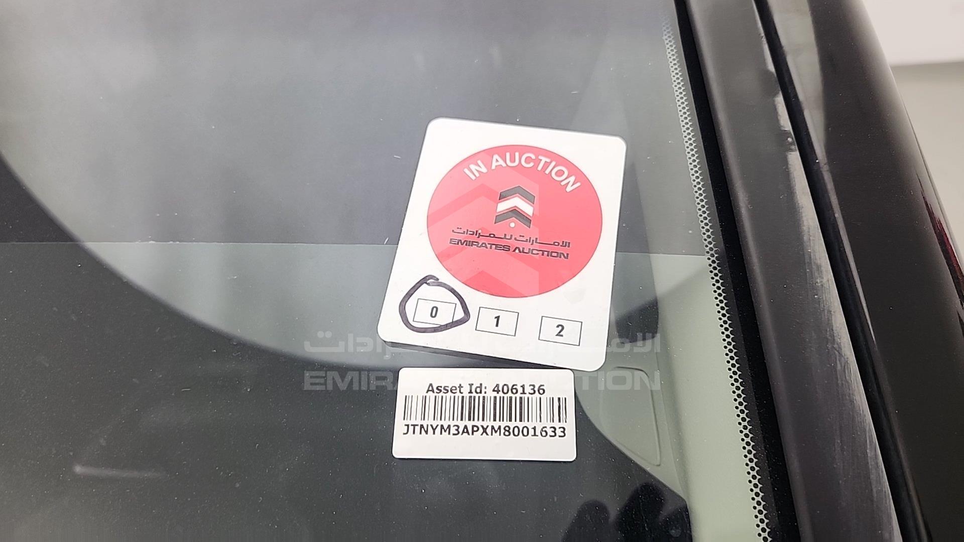 2021 TOYOTA GRANVIA VIN: JTNYM3APXM8001633