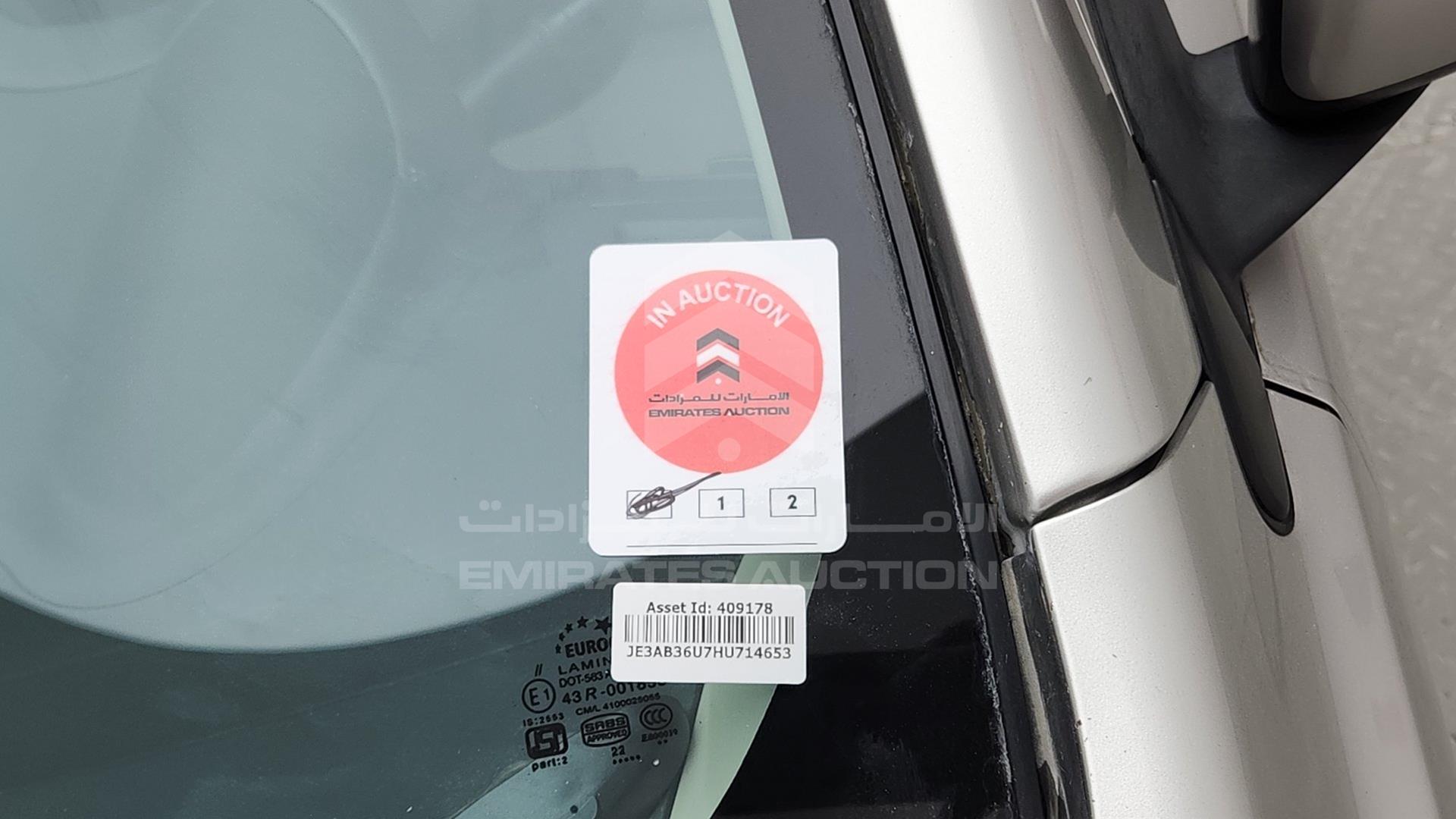 2017 MITSUBISHI LANCER VIN: JE3AB36U7HU714653