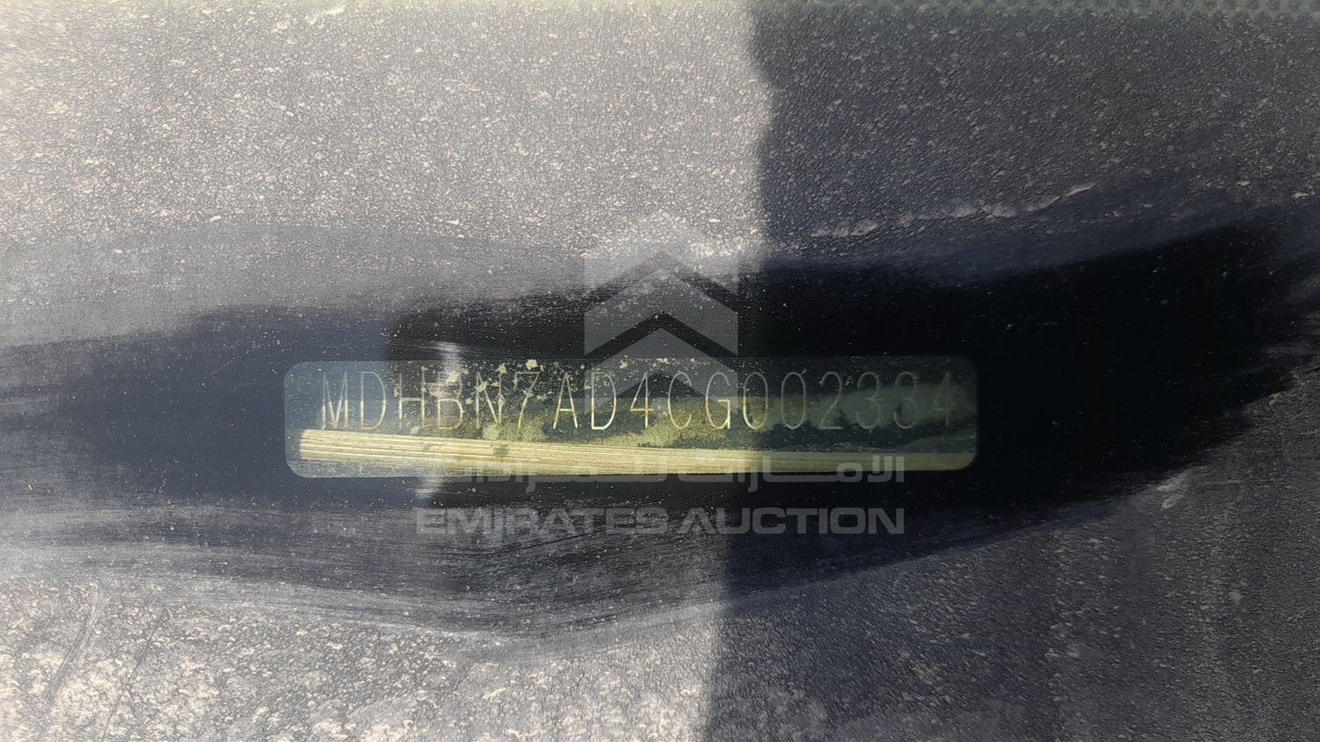 2012 NISSAN SUNNY VIN: MDHBN7AD4CG002334