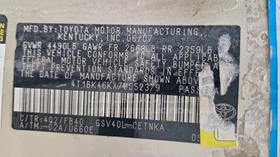 2007 Toyota Camry — VIN on Frame — Photo 2 — Thumbnail