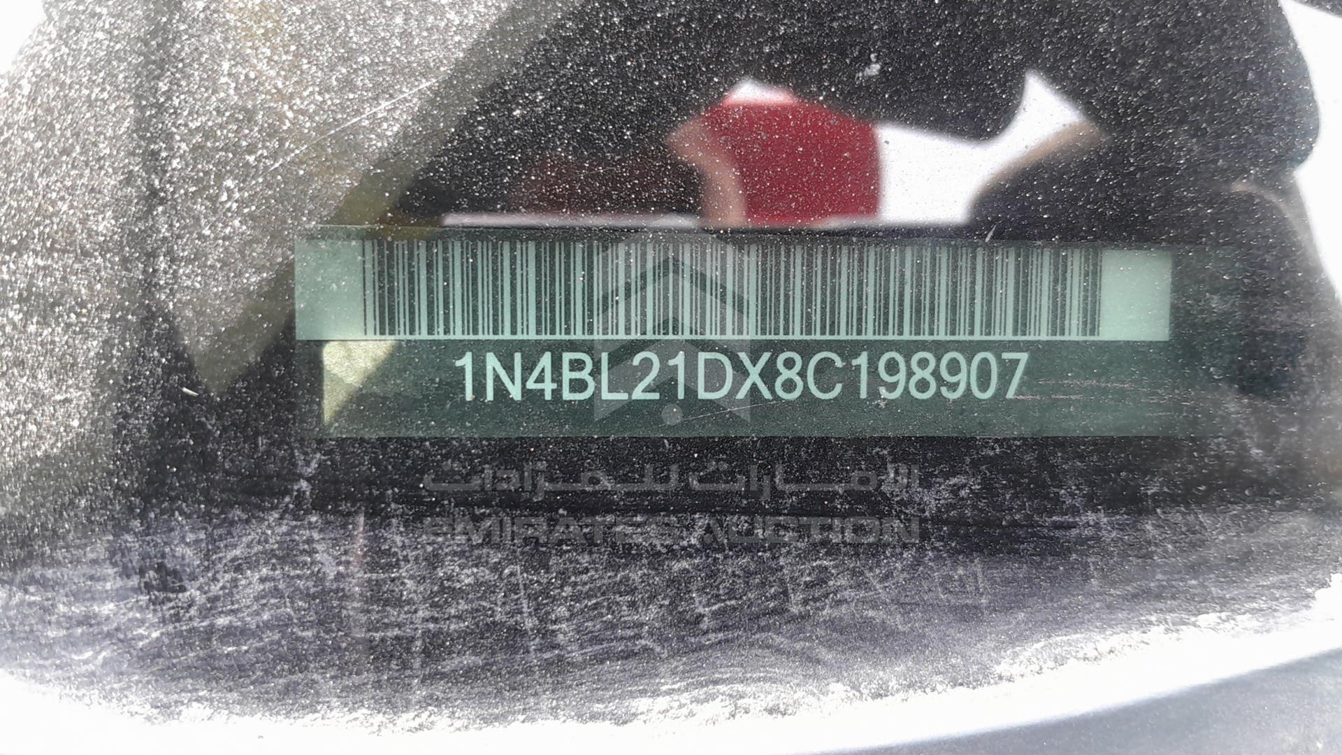 2008 NISSAN ALTIMA VIN: 1N4BL21DX8C198907