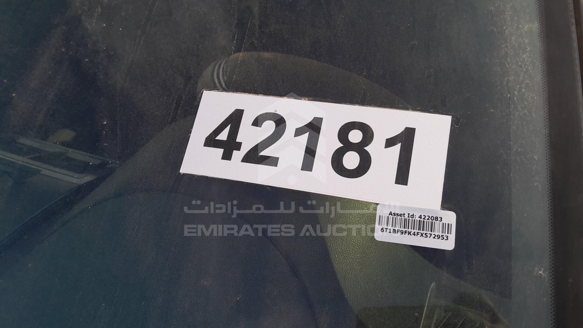 2015 TOYOTA CAMRY VIN: 6T1BF9FK4FX572953
