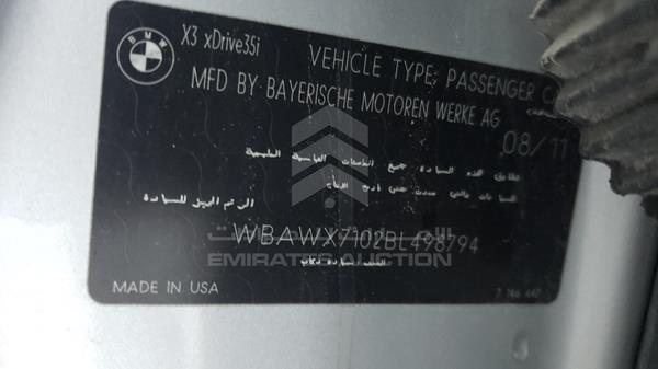 WBAWX7102BL498794 BMW X3